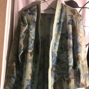 Pride & Joy Women Green floral design Robe
